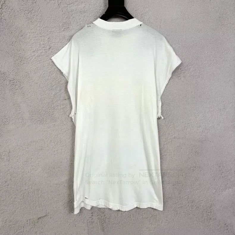 Balenciaga Balenciaga White Rainbow Printed Letter Half Sleeve Size US M / EU 48-50 / 2 - 2 Thumbnail