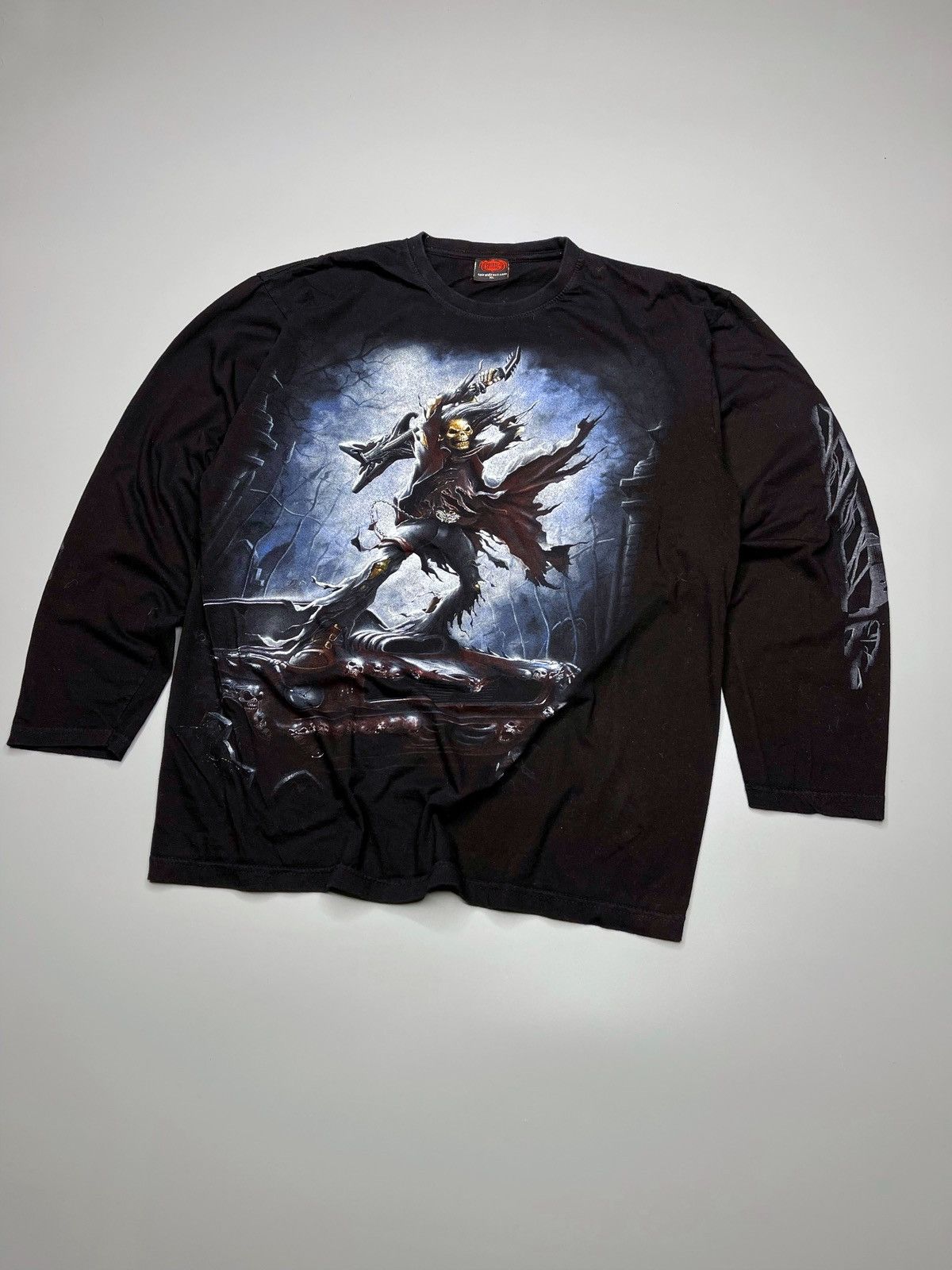 Vintage Vintage Spiral Skeleton Long Sleeve Skull RARE Size US XL / EU 56 / 4 - 1 Thumbnail