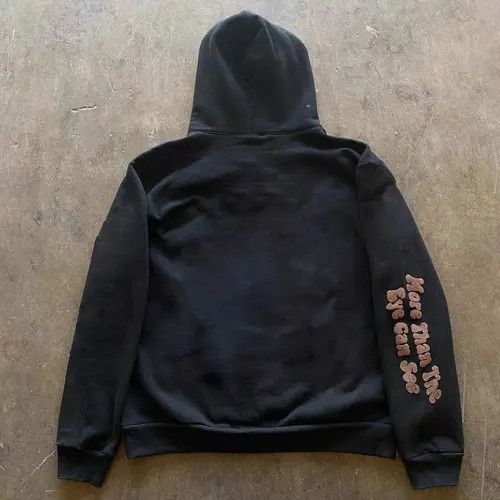 VIBE Black street washed mushroom print retro hoodie y2k Size US L / EU 52-54 / 3 - 4 Thumbnail