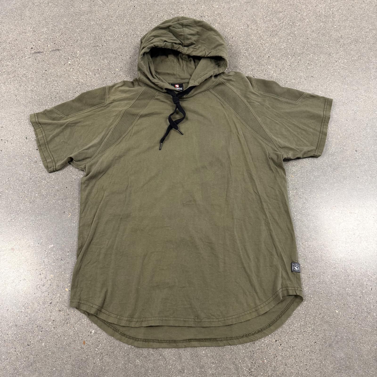 Southpole Southpole Men's Olive Green Short Sleeve Hoodie Shirt XL Size US XL / EU 56 / 4 - 1 Thumbnail