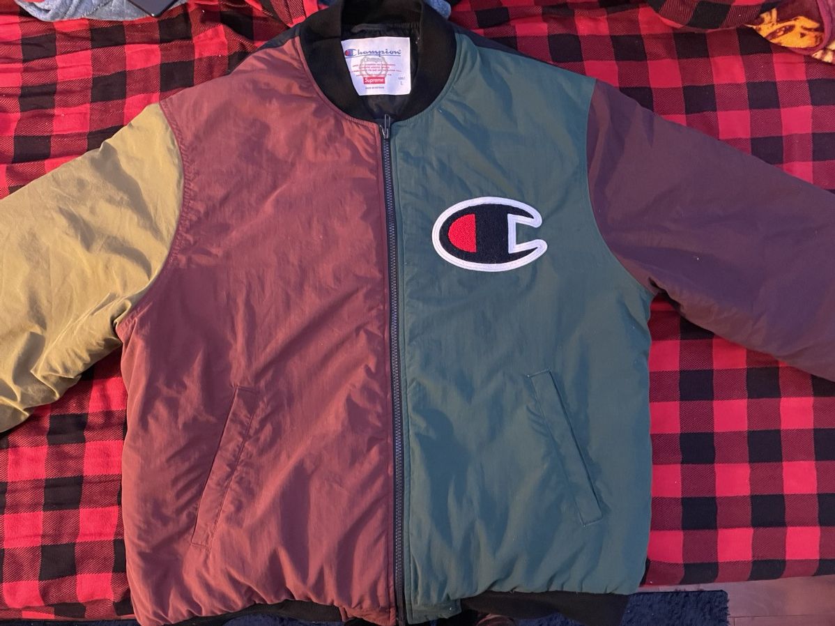 Supreme Supreme x champion blocked jacket Size US L / EU 52-54 / 3 - 1 Thumbnail