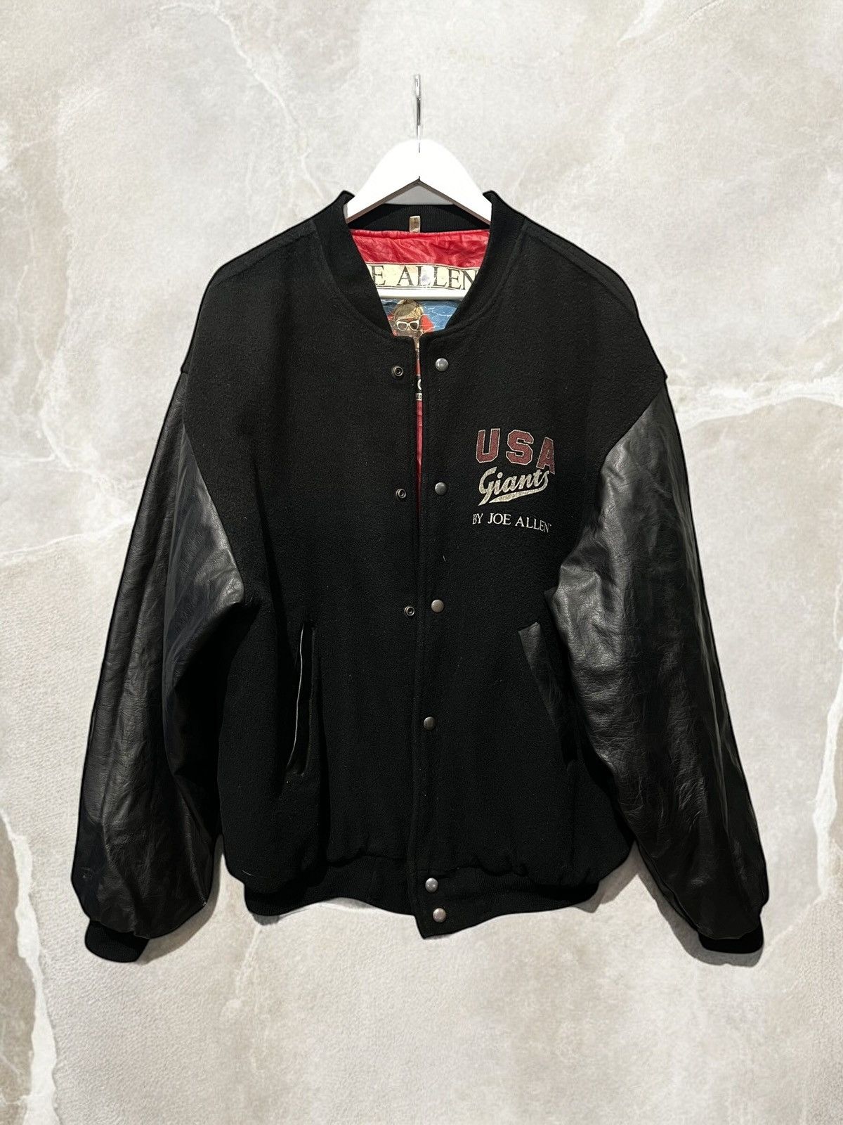 Vintage Vintage USA GIANTS Varsity BOMBER jacket WOOL ma1 Joe Allen Size US XL / EU 56 / 4 - 4 Thumbnail