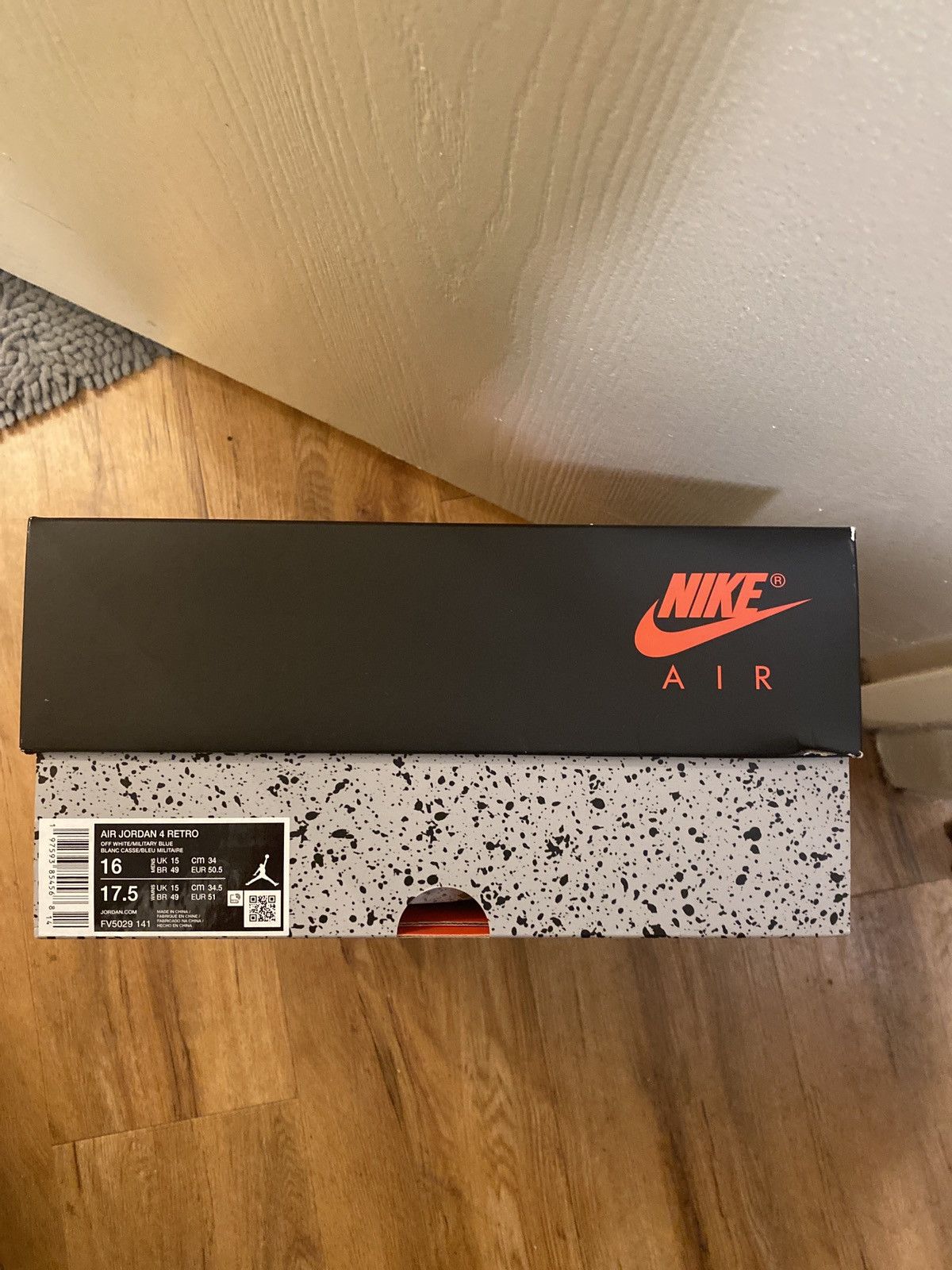Jordan Brand × Nike Jordan 4 Military Blue Sz. 16US Brand New w/Box Size US 15 / EU 48 - 9 Thumbnail