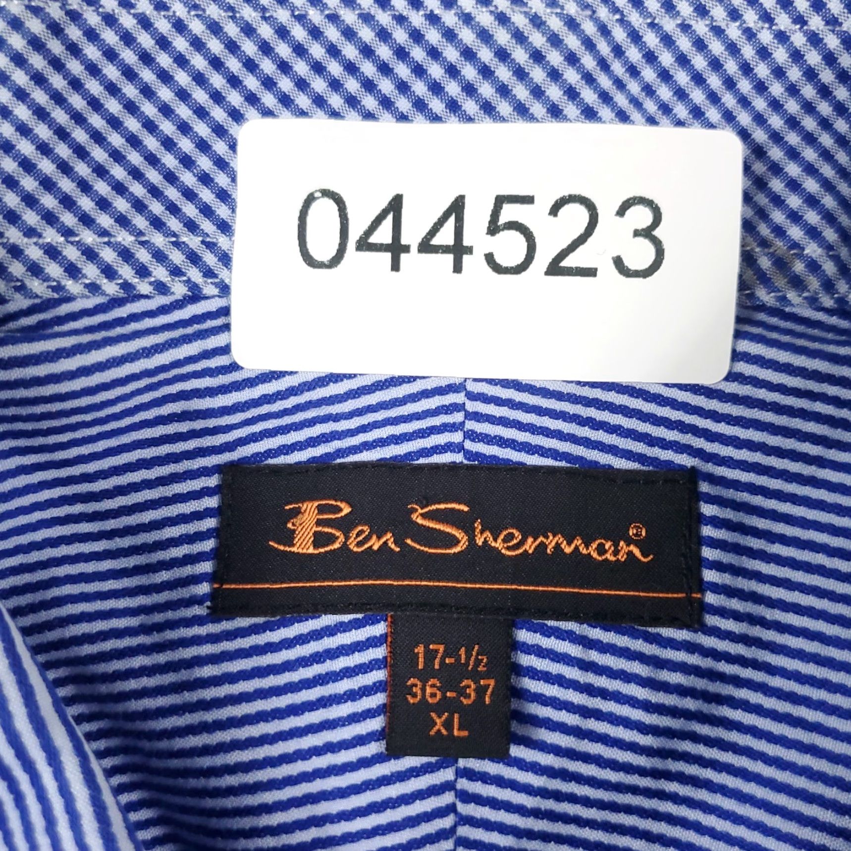 Ben Sherman Ben Sherman Shirt Men XL Blue Striped Button-Up Long Sleeve Mens Size US XL / EU 56 / 4 - 6 Thumbnail