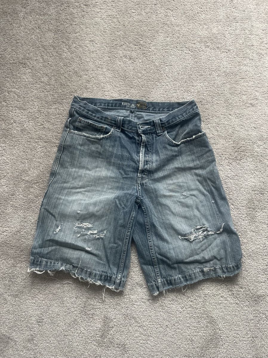 Vintage Jean Short Mens Distressed Vintage Size US 30 / EU 46 - 1 Thumbnail
