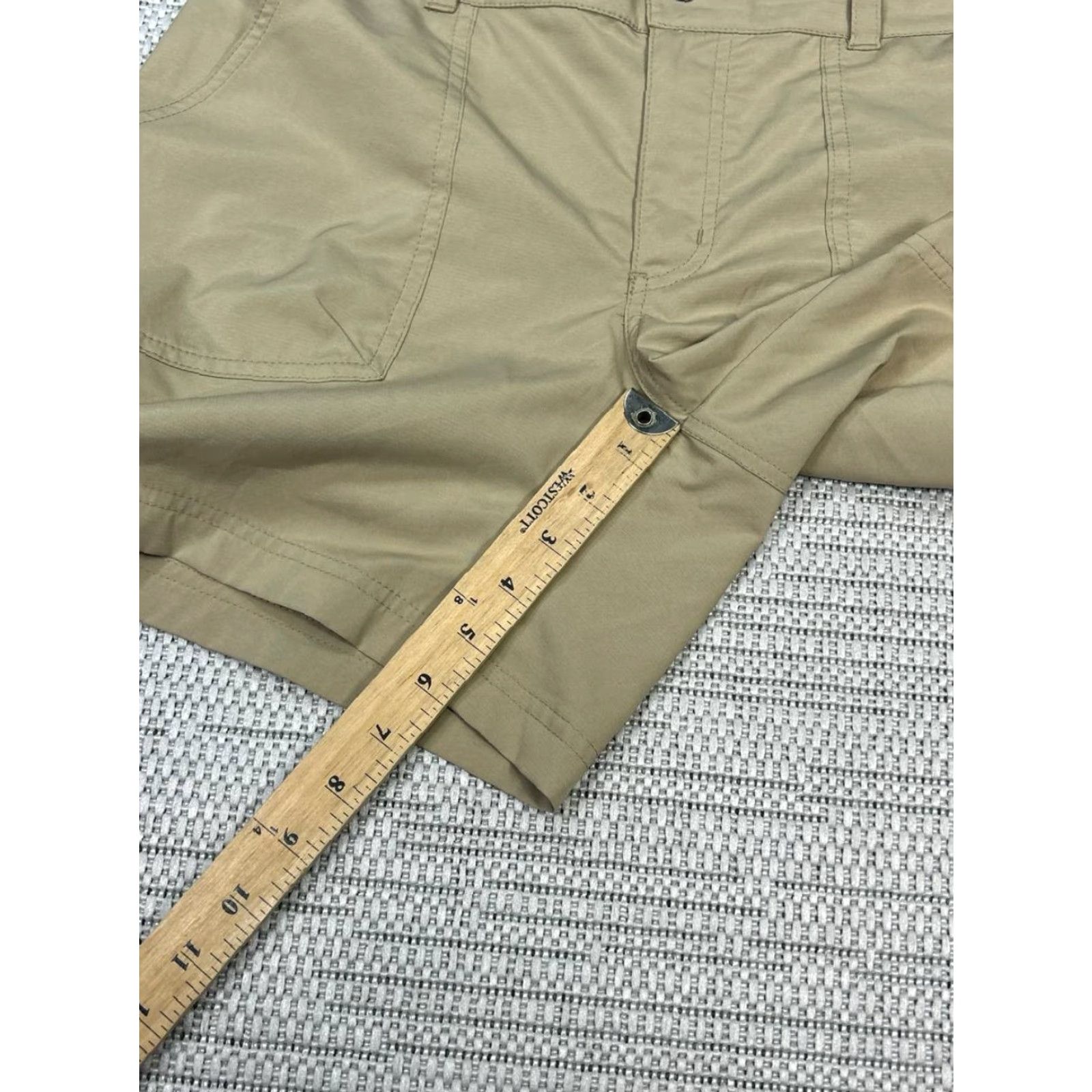 Logo 7 Columbia Omni Shield Kestrel Trail Shorts 10 Beige Logo Stretch Mid Rise Womens Size 32" / US 10 / IT 46 - 5 Thumbnail
