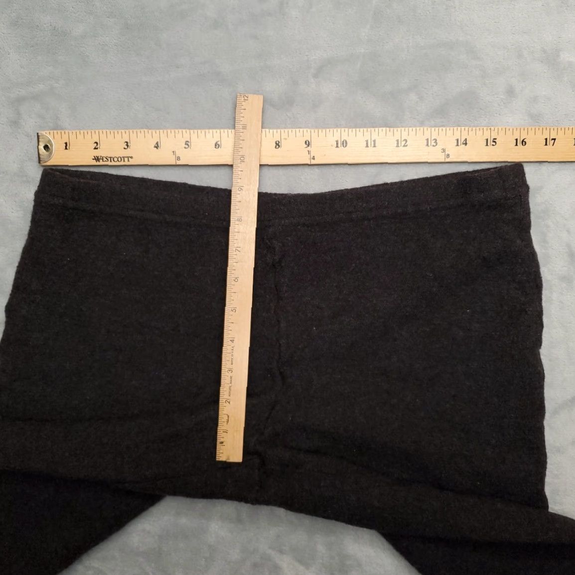 Eileen Fisher VINTAGE Eileen Fisher Pants Womens L Charcoal Wool Cropped Capri Minimalist Made in USA Size 36" / US 14 / IT 50 - 5 Thumbnail