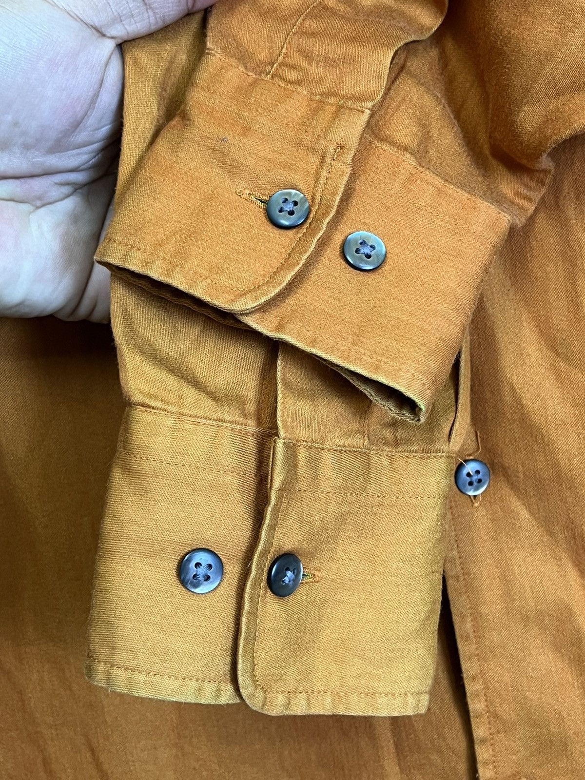 Yohji Yamamoto ICONIC🔥YOHJI YAMAMOTO AAR DURBAN TWO TONE BUTTON UPS SHIRT Size US M / EU 48-50 / 2 - 6 Thumbnail