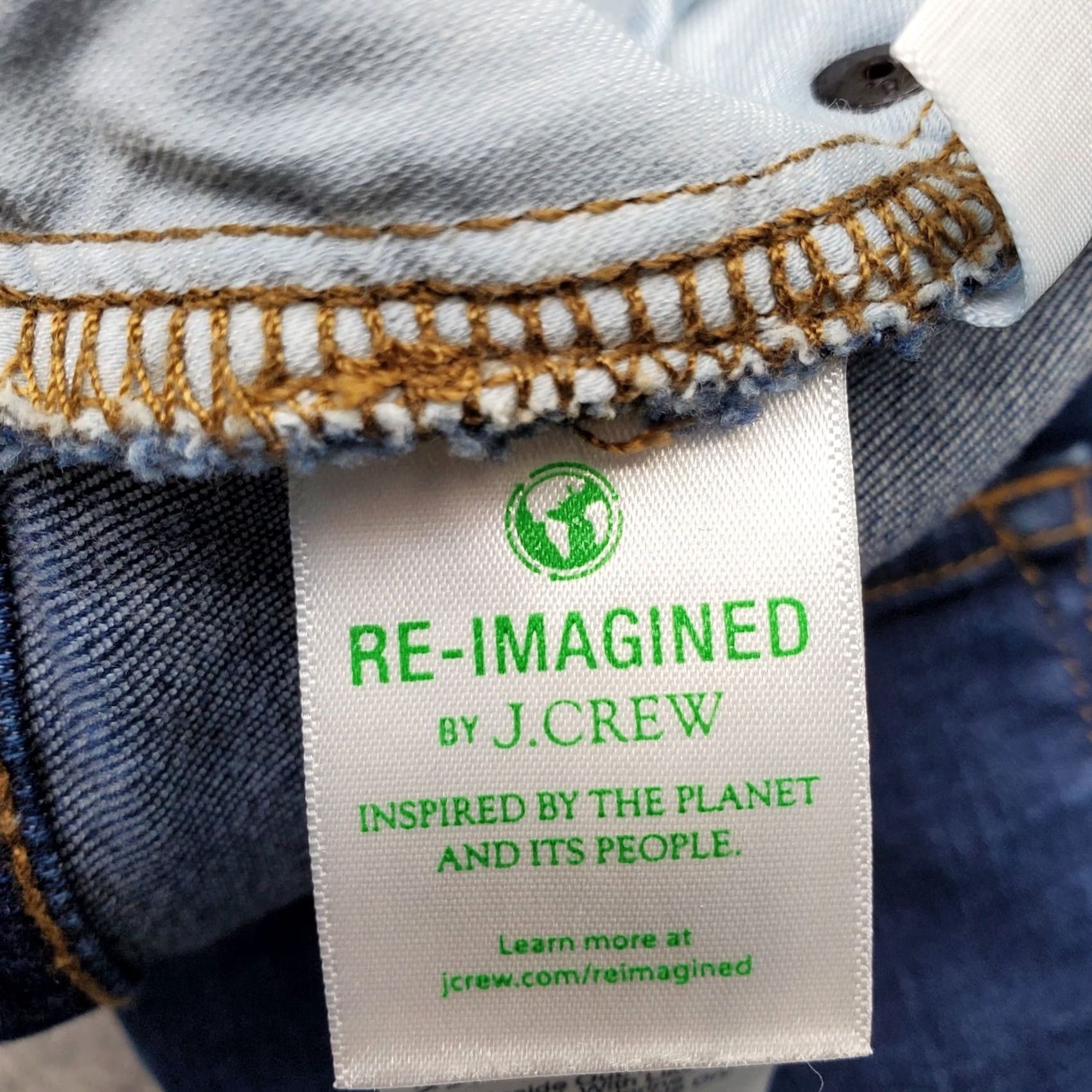 J.Crew J.CREW Women 31 Blue Denim Stretch Mid-Rise 9" Skinny Jeans - Boho Faded Whiskered Size 24" / US 00 / IT 34 - 7 Thumbnail