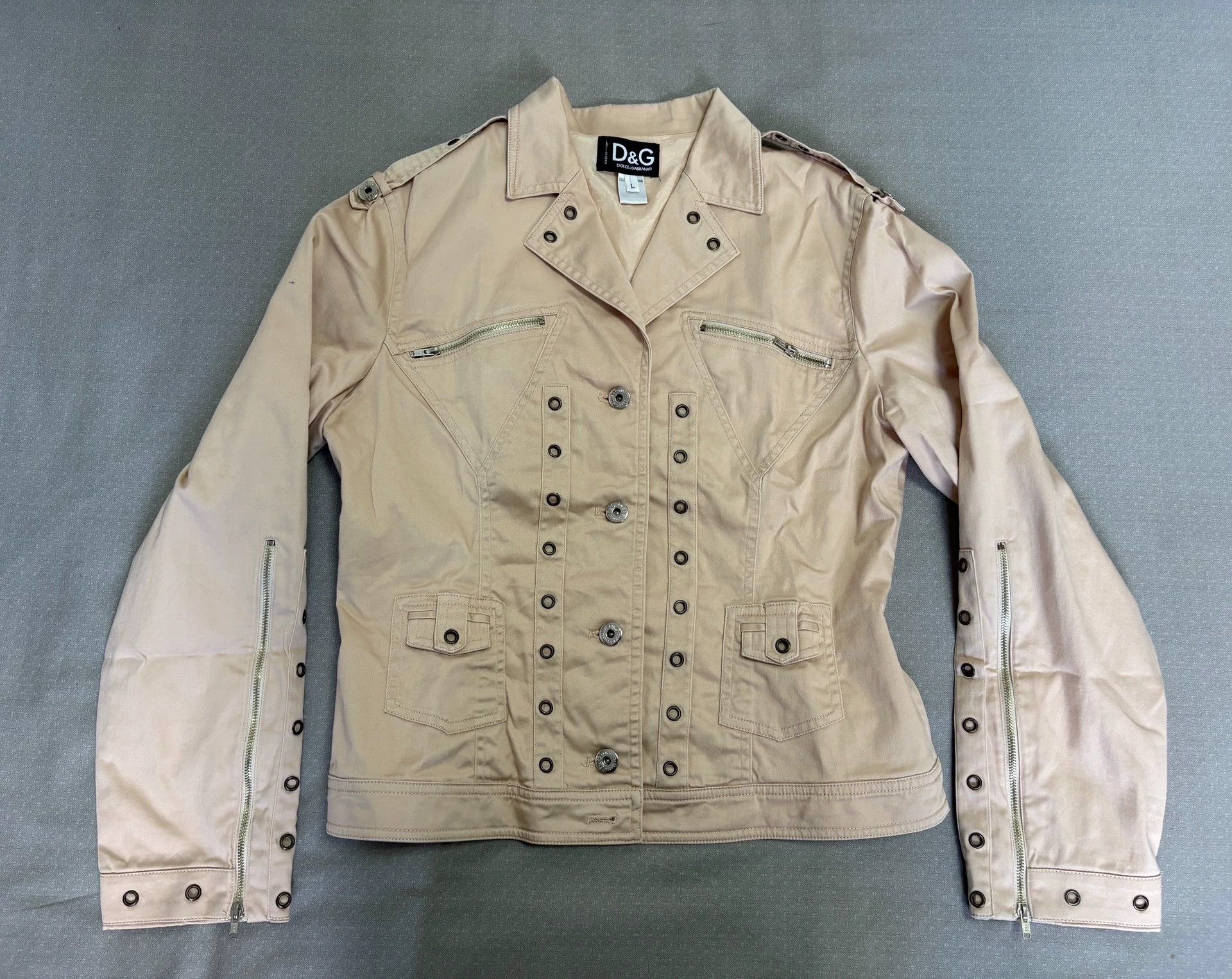 Dolce & Gabbana DG Vintage Rivet Cutout Jackets Size L / US 10 / IT 46 - 6 Thumbnail
