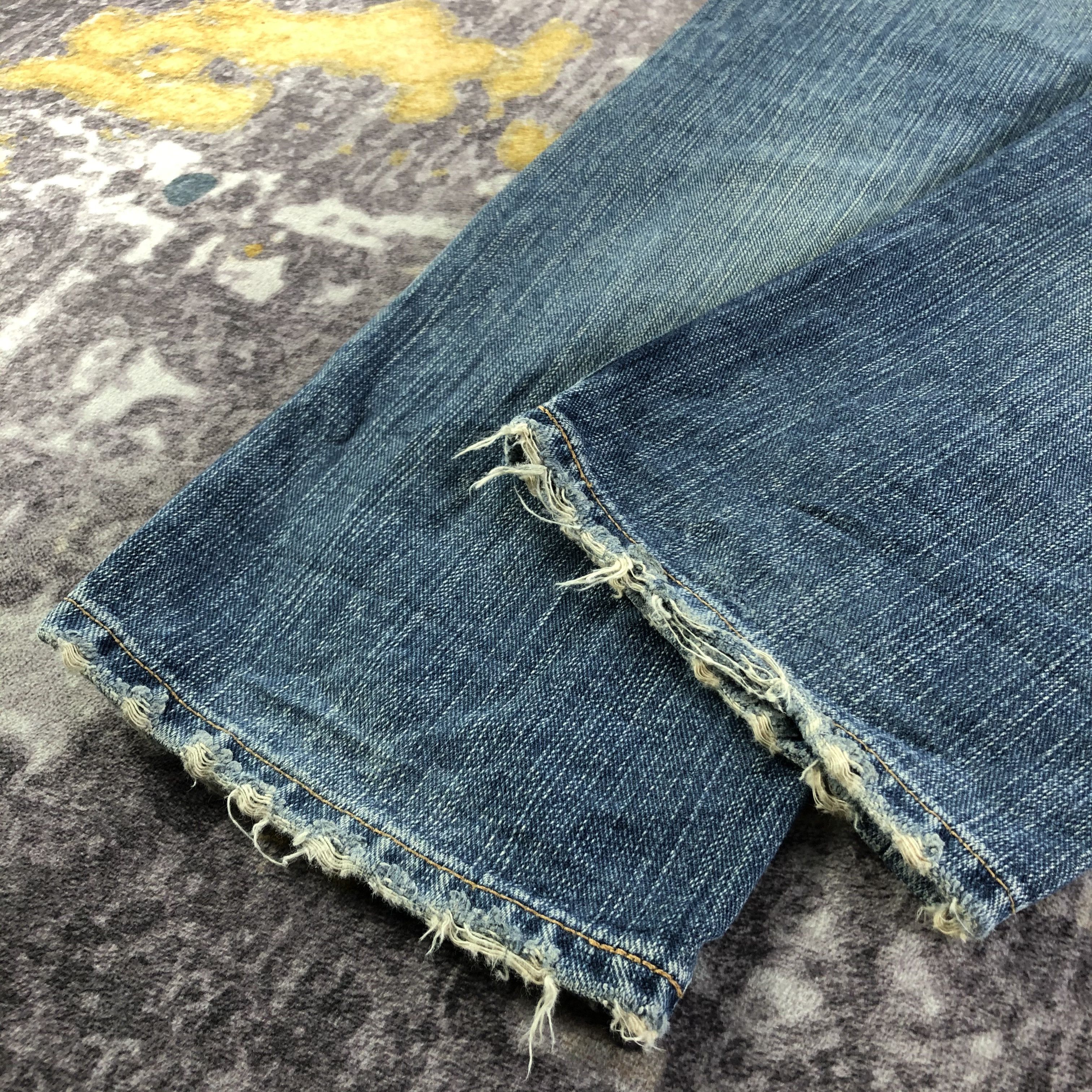 Lee Vintage 90s Lee Selvedge Jeans-JM3526 Size US 33 - 4 Thumbnail