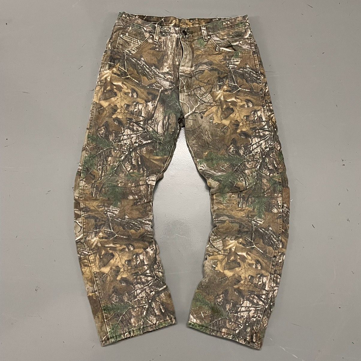 Pre-owned Camo X Carhartt Crazy Vintage 90's Carhartt Style Camo Insulated Baggy Pants