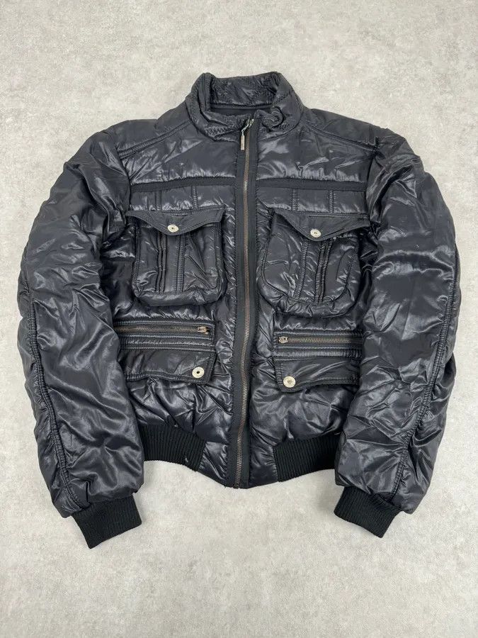 Roberto Cavalli AW2005 Cavalli Black Utility Cargo British Puffer Jacket Size S / US 4 / IT 40 - 4 Thumbnail