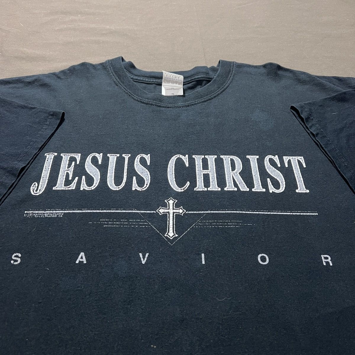 Vintage Vintage Y2K JESUS CHRIST Bible Holy God Promo Tee Faded XL Size US XL / EU 56 / 4 - 1 Thumbnail