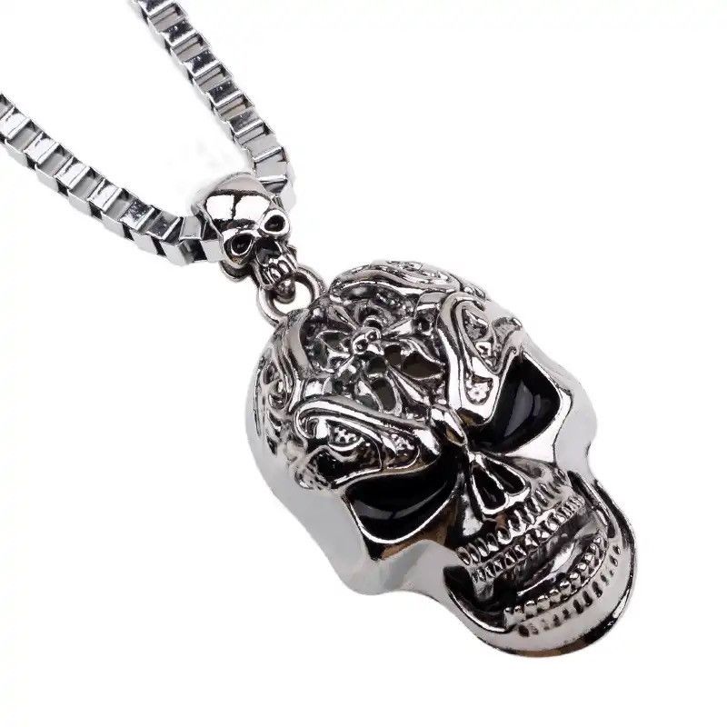 Jewelry Retro Hip-hop Evil Skull Necklace Size ONE SIZE - 2 Thumbnail