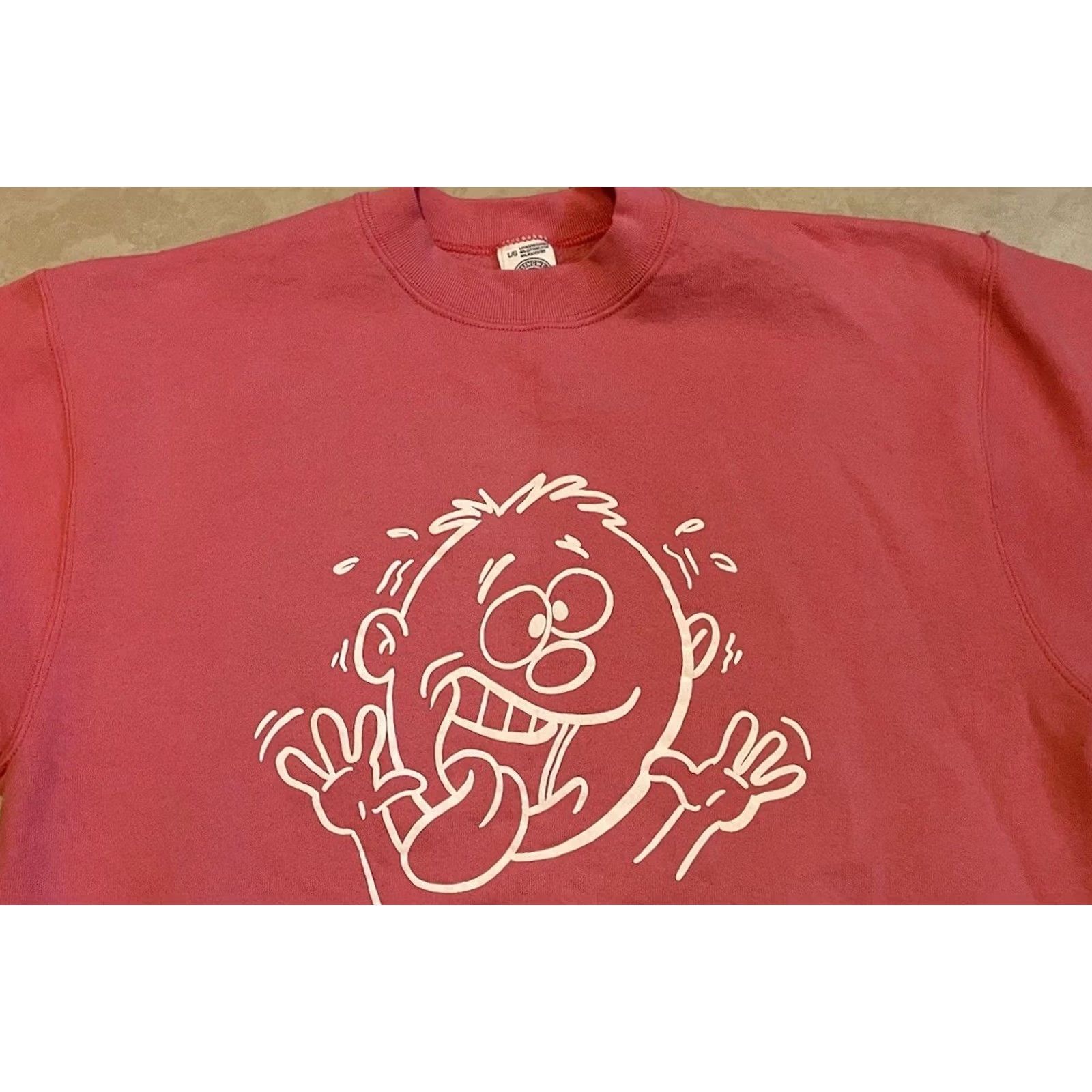 Vintage VINTAGE 90s Stressed Out Faded Sweatshirt M USA Funny Saying Sarcasm Joke Grunge 80s Hoodie Pink M Mens Skate Shirt Size US M / EU 48-50 / 2 - 4 Thumbnail
