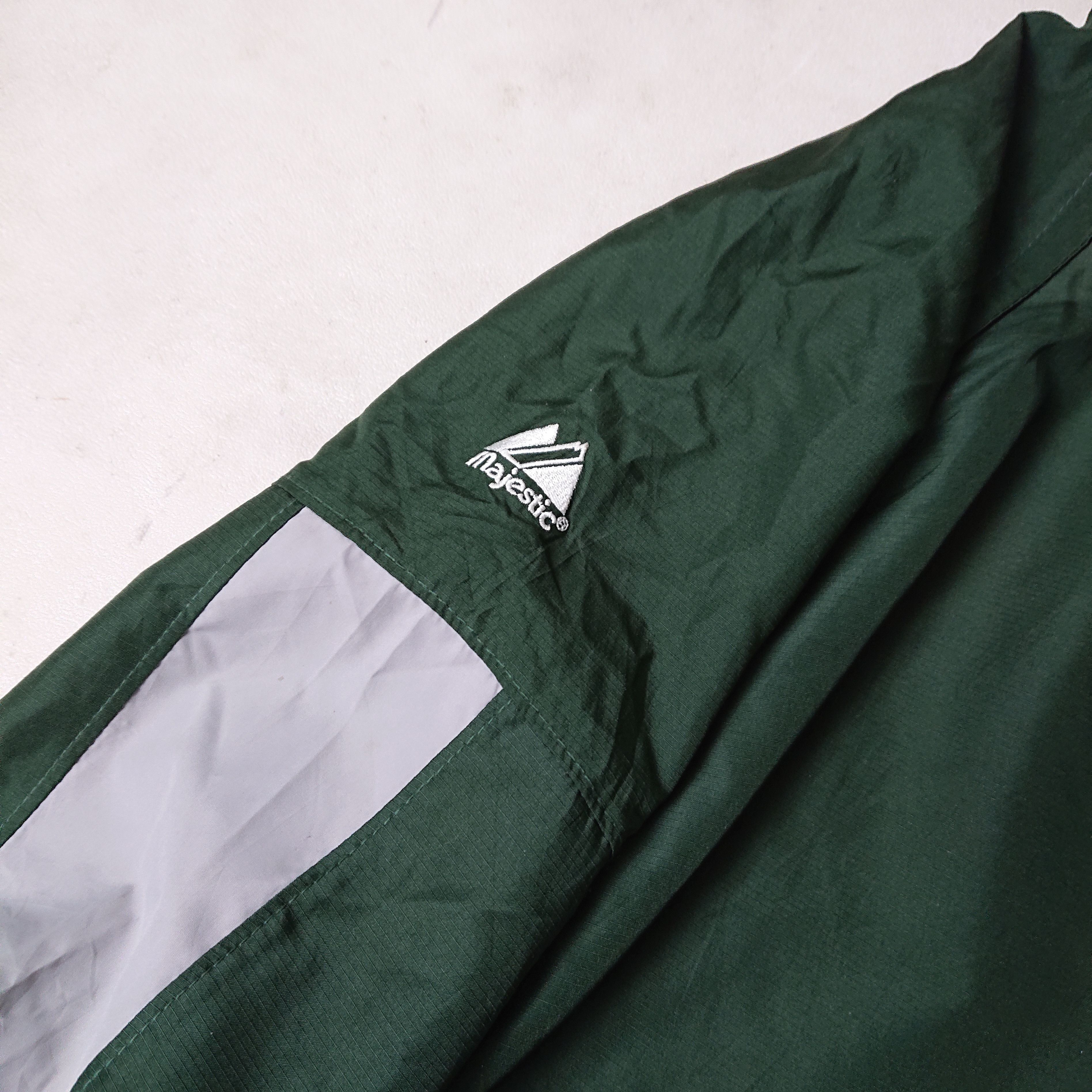 Majestic Vintage Majectic Cool Base Replaced Sleeve Halfzip Jacket Size US XXL / EU 58 / 5 - 5 Thumbnail