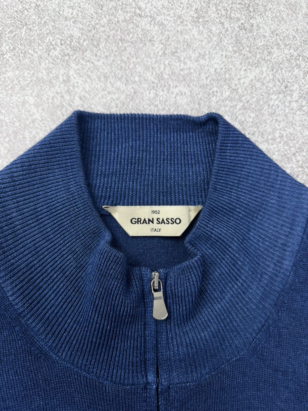 Gran Sasso Gran Sasso Zip Up Wool Knit Sweatr Size 54 Size US L / EU 52-54 / 3 - 6 Thumbnail