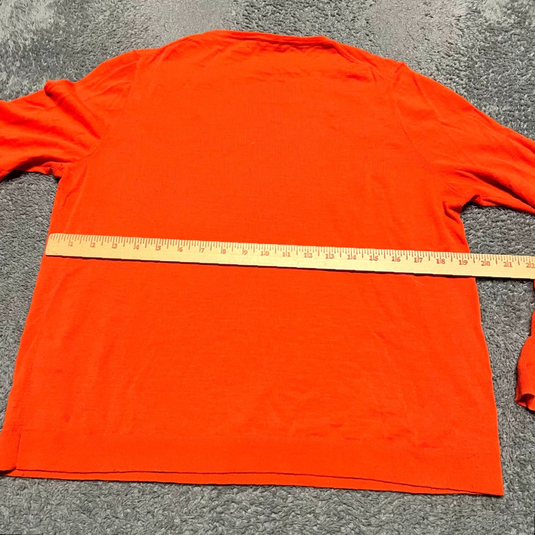 J.Crew J.Crew Halle Sweater Women XL Orange 100% Merino Wool Crew Neck Pullover Size XL / US 12-14 / IT 48-50 - 3 Thumbnail