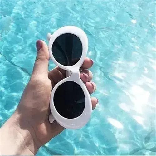 Electric Visual White Grey Oval Sunglasses UV400o Size ONE SIZE - 1 Thumbnail