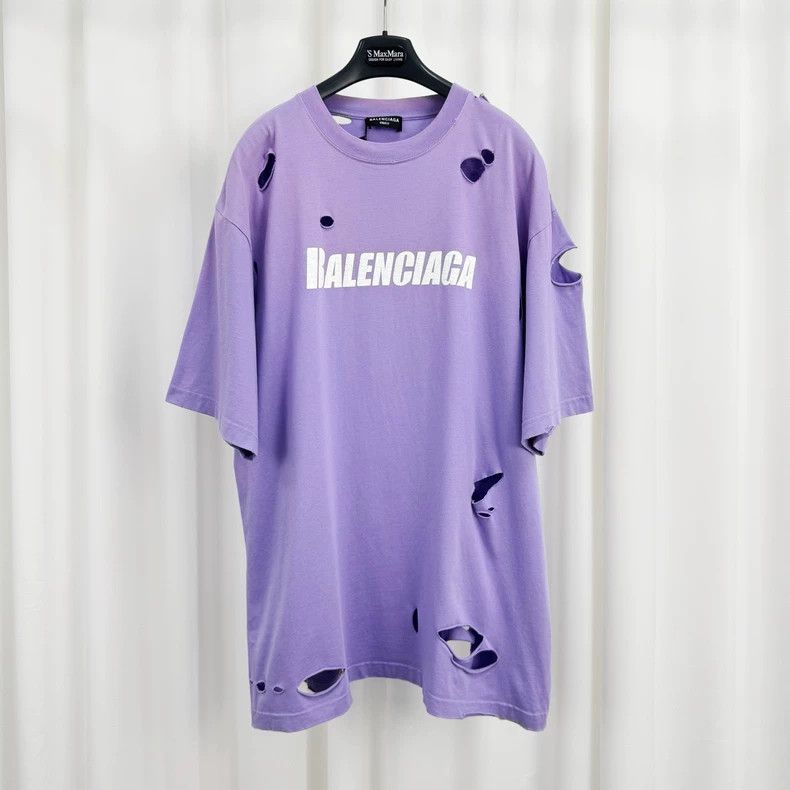 Balenciaga Balenciaga Devastation Print Alphabet Short Sleeve Size US XS / EU 42 / 0 - 1 Thumbnail