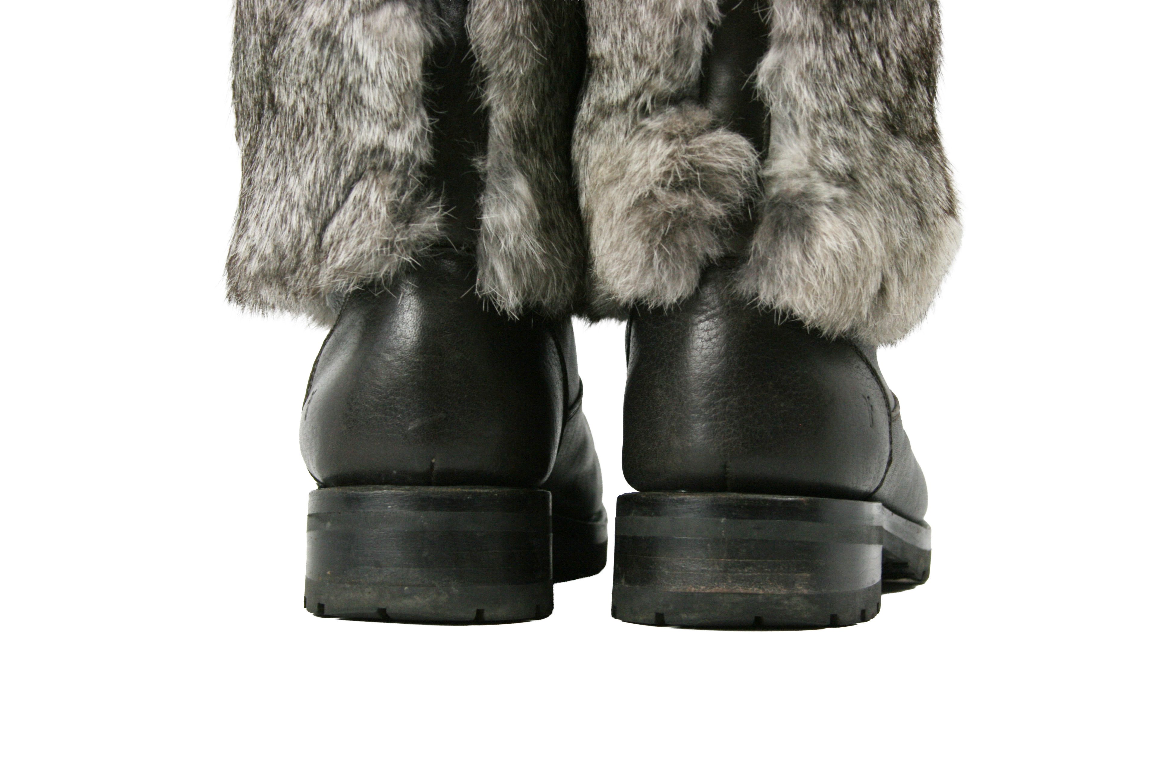 Frye Natalie Cuff Lug Fur Boots Size US 9.5 / IT 39.5 - 10 Thumbnail