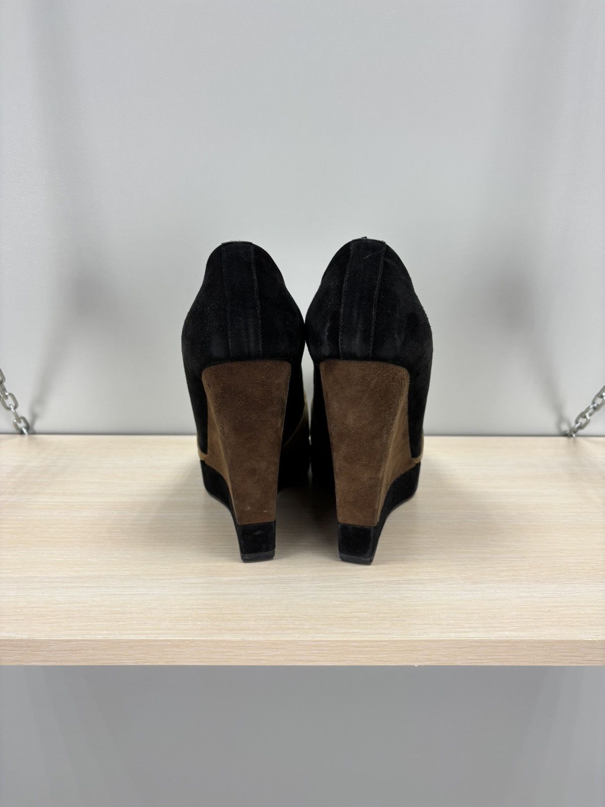 Saint Laurent Paris × Yves Saint Laurent Womens heels Yves Saint Laurent Size 39 Color Brown/Black Size US 9 / IT 39 - 11 Thumbnail