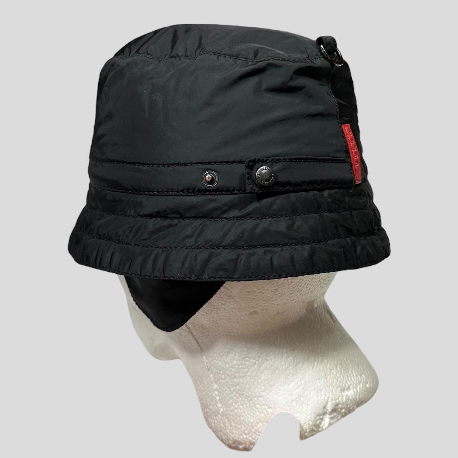 Prada Prada Sport 00’s Nylon Fleece Dog Ear Bucket Hat - M/L Size ONE SIZE - 9 Thumbnail