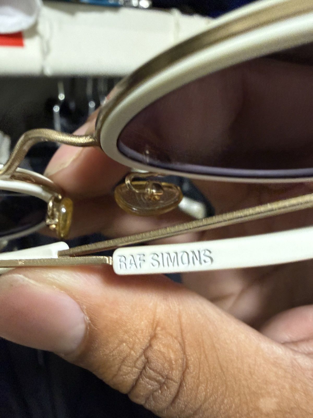 Raf Simons Linda Farrow x Raf Simons Sunglasses Size ONE SIZE - 7 Thumbnail