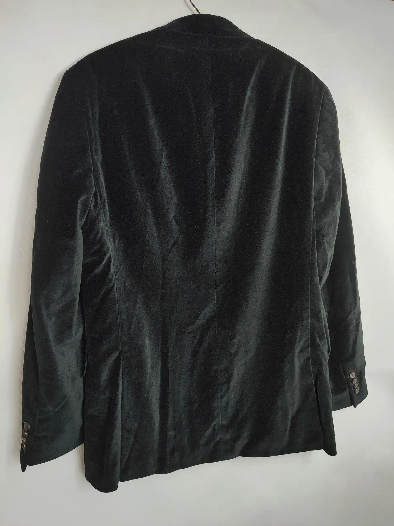 Lauren Ralph Lauren × Polo Ralph Lauren × Ralph Lauren Black Label LRL Ralph Lauren Velour Black Blazer Size 48R - 9 Thumbnail