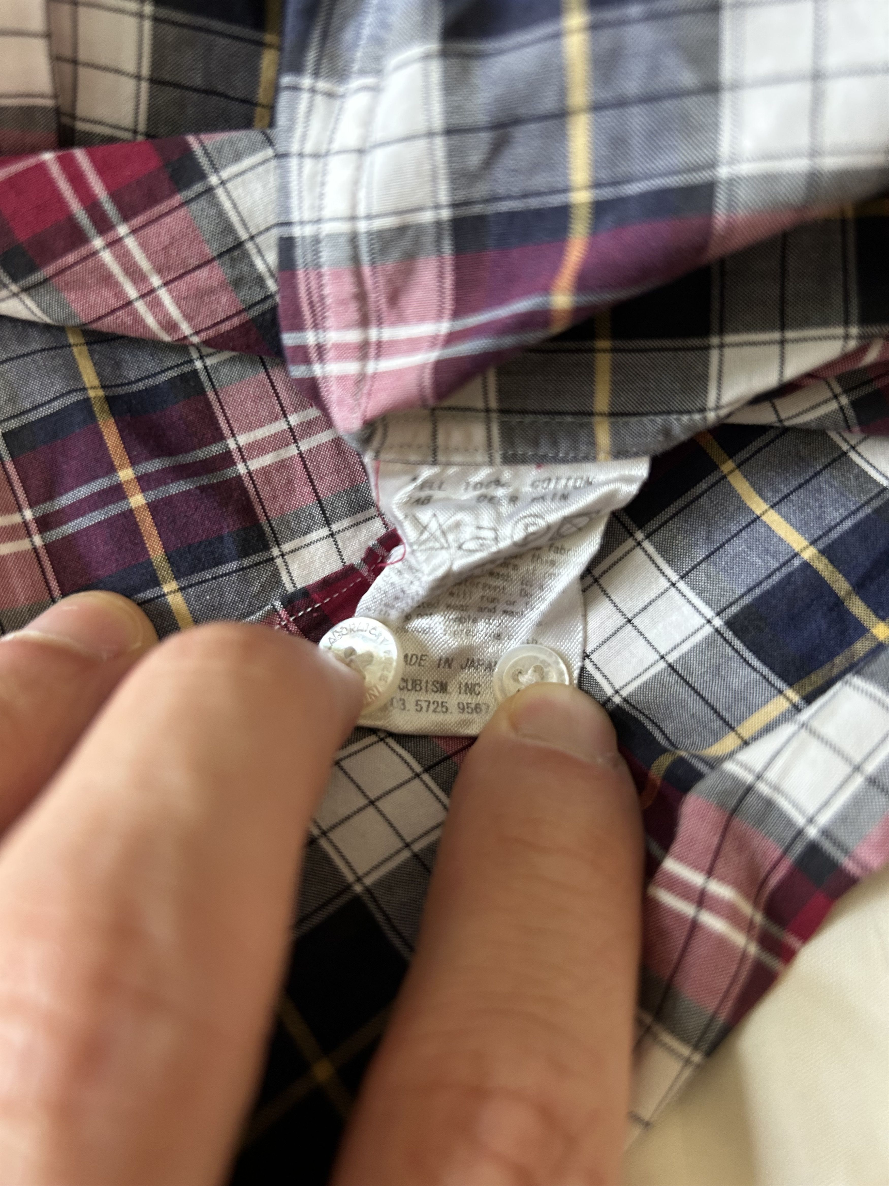 Visvim visvim plaid check button up shirt sz L Size US L / EU 52-54 / 3 - 8 Thumbnail