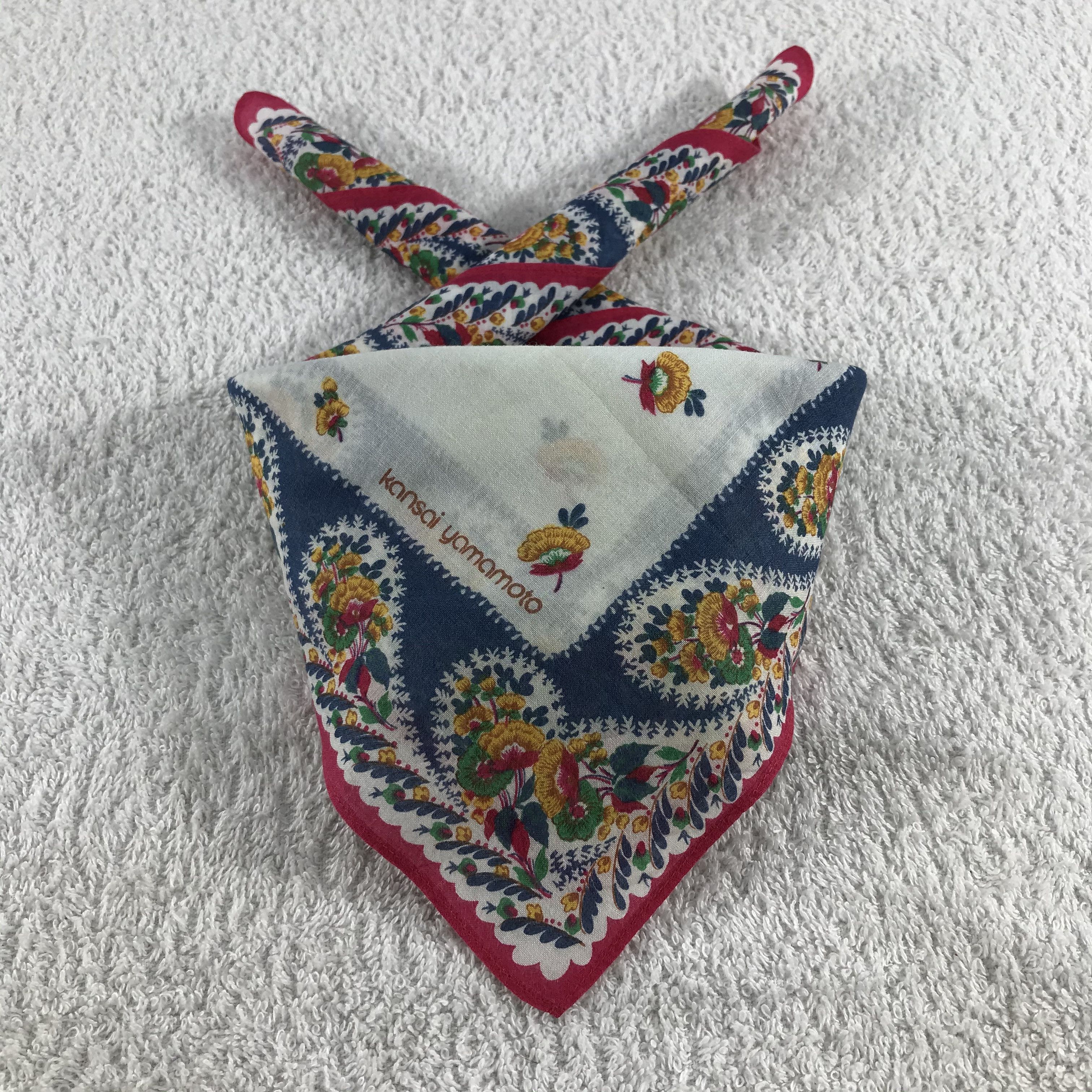 Kansai Yamamoto × Vintage Kansai Yamamoto Bandana / Handkerchief / Neckerchief - S239 Size ONE SIZE - 3 Thumbnail