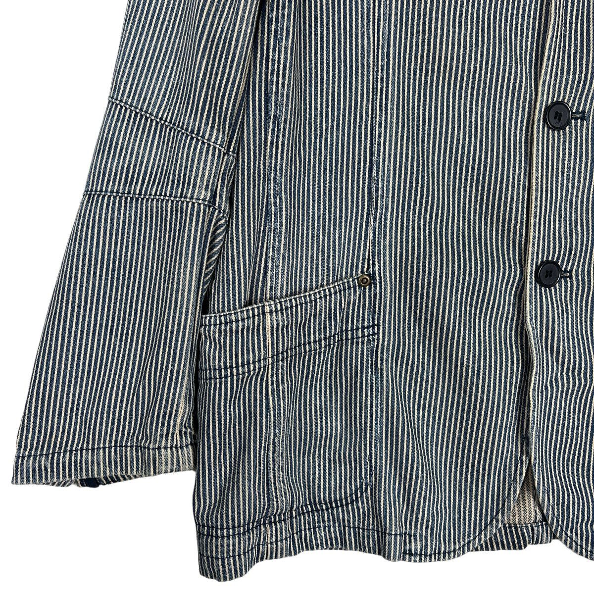 Japanese Brand 🔥 BAFFY HIKORY STRIPE CHORE JACKET Size US M / EU 48-50 / 2 - 4 Thumbnail