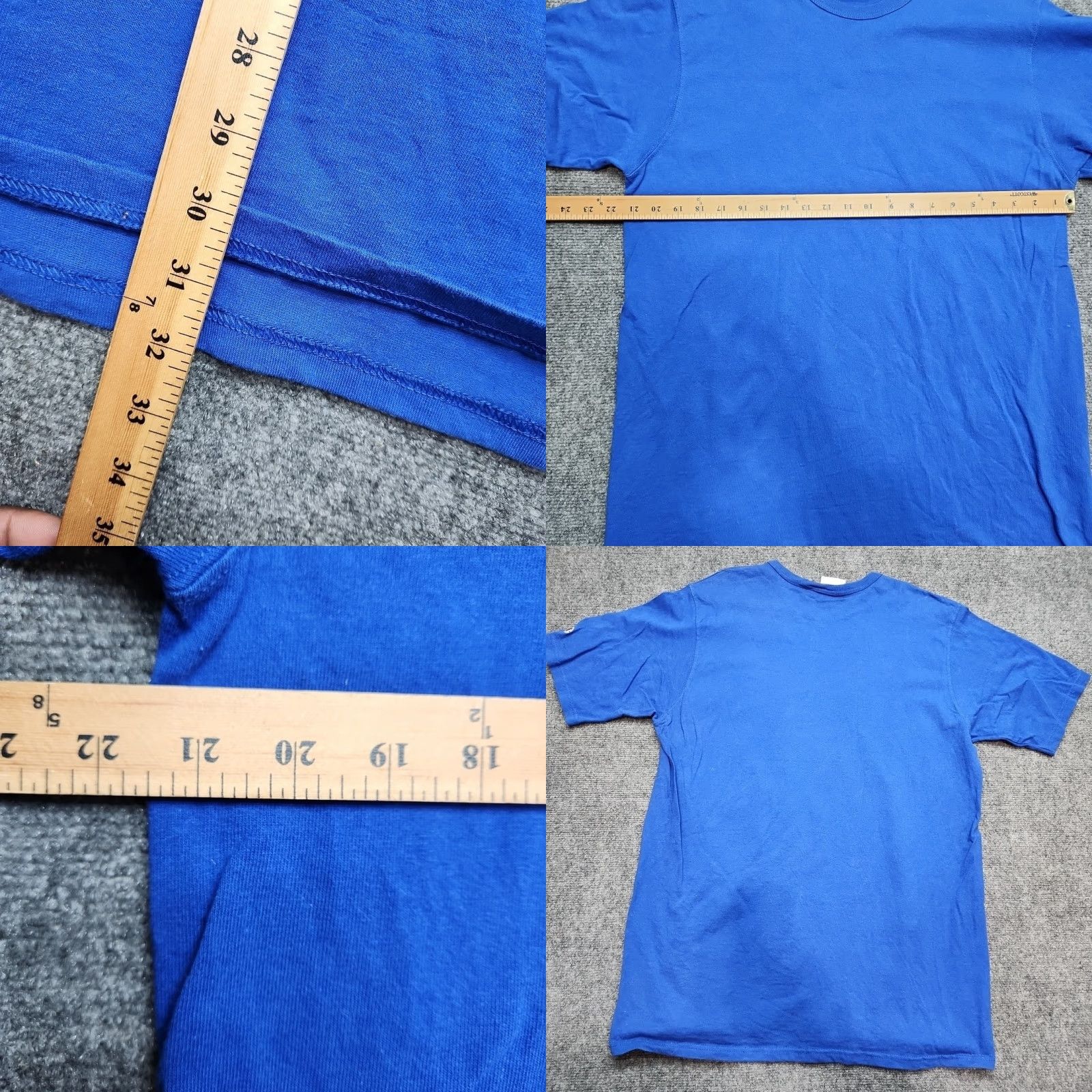 Champion VINTAGE Champion T-Shirt Men XL Blue 90s Solid Crew Neck Short Sleeve Cotton All Seasons Sportswear Size US XL / EU 56 / 4 - 8 Thumbnail