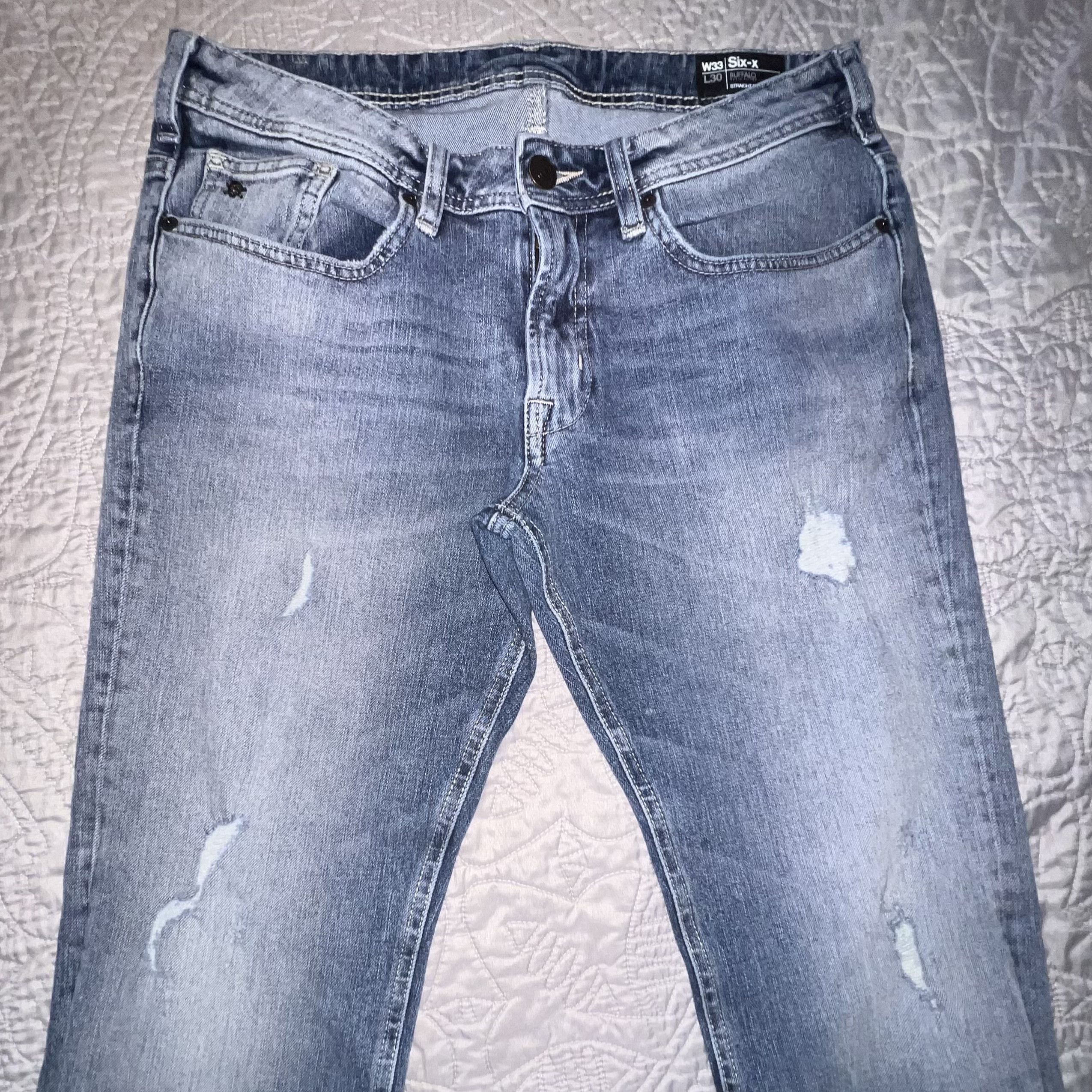 Buffalo David Bitton Buffalo David Bitton Six-x Straight Stretch Jeans - 33/30 Size US 33 - 2 Thumbnail
