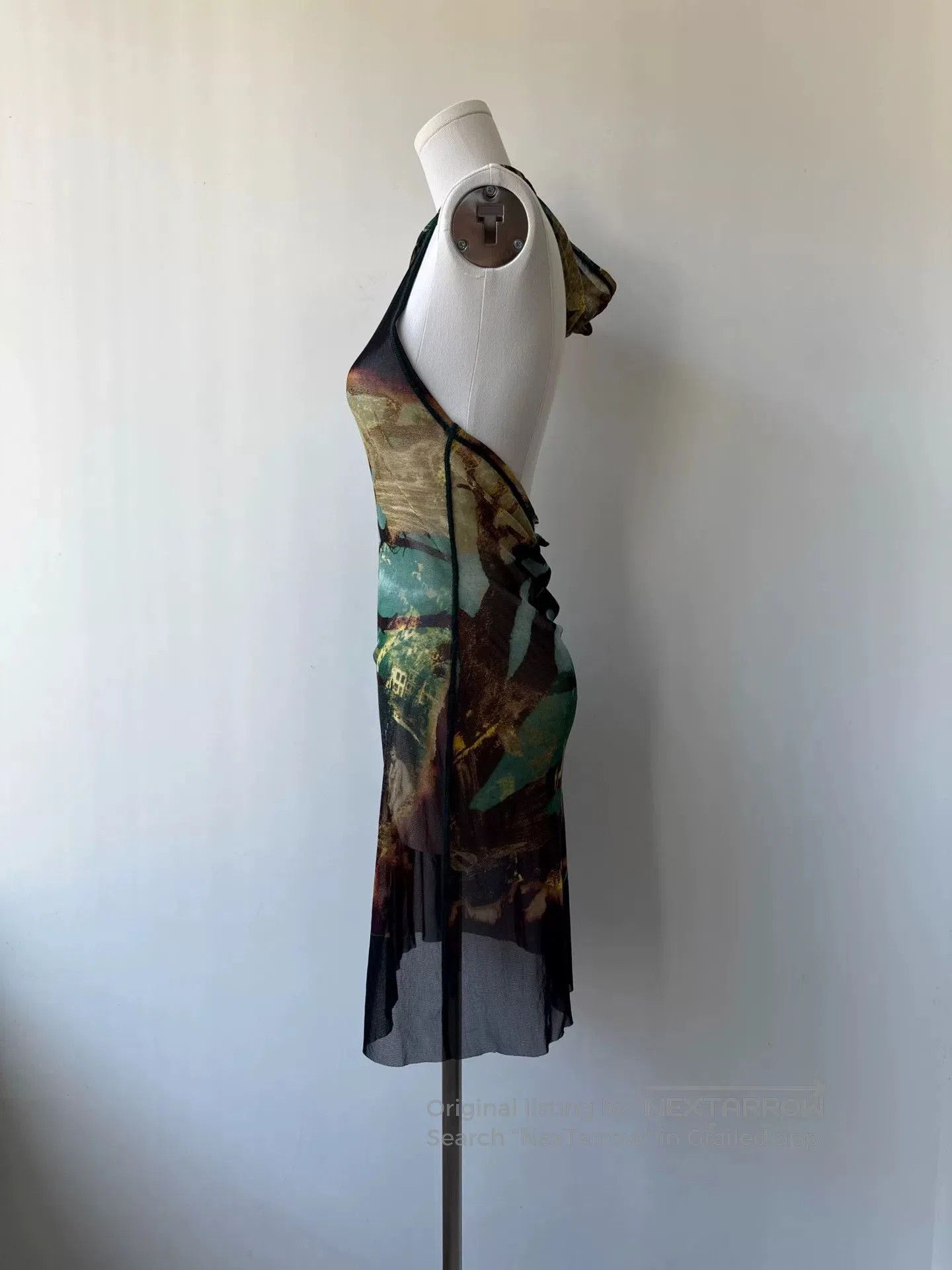 Jean Paul Gaultier Jean Paul Gaultier Artistic Mesh Hooded Dress. Size S / US 4 / IT 40 - 4 Thumbnail