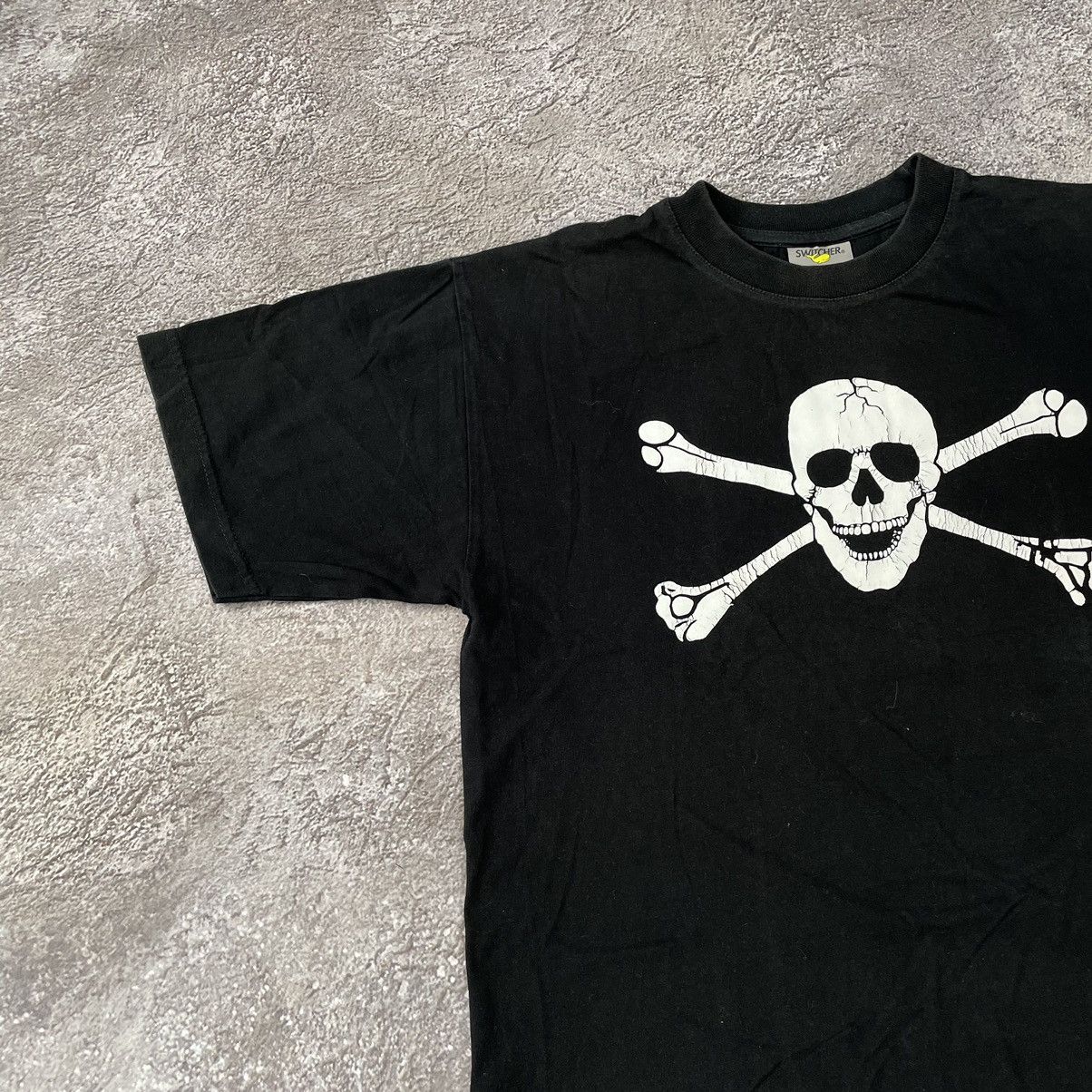 Vintage Vintage Y2K Skull Bones Graphic Tee Punk Streetwear Black S Size US S / EU 44-46 / 1 - 3 Thumbnail