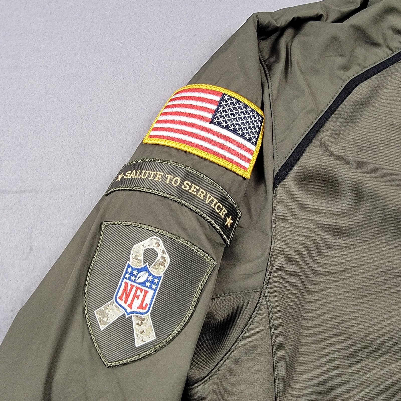 NFL Nike New Orleans Saints Salute to Service Zip Up Sz S (561) Size US S / EU 44-46 / 1 - 4 Thumbnail