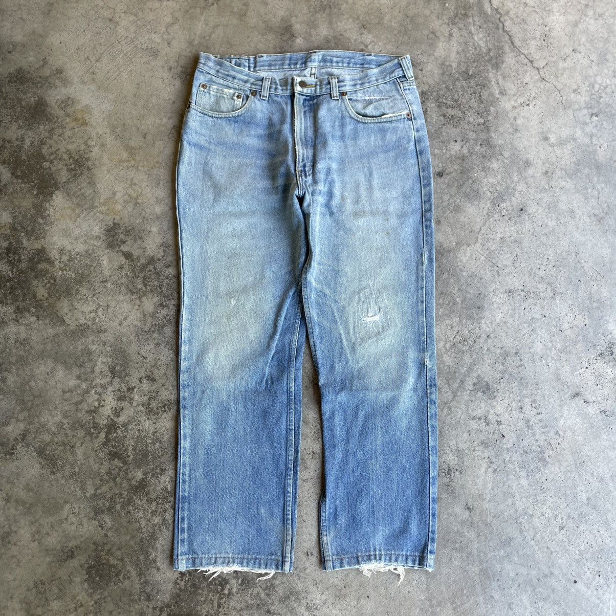 Polo Ralph Lauren 🔥Vintage Polo Ralph Lauren Stoned Washed Distress Denim Size US 33 - 1 Thumbnail