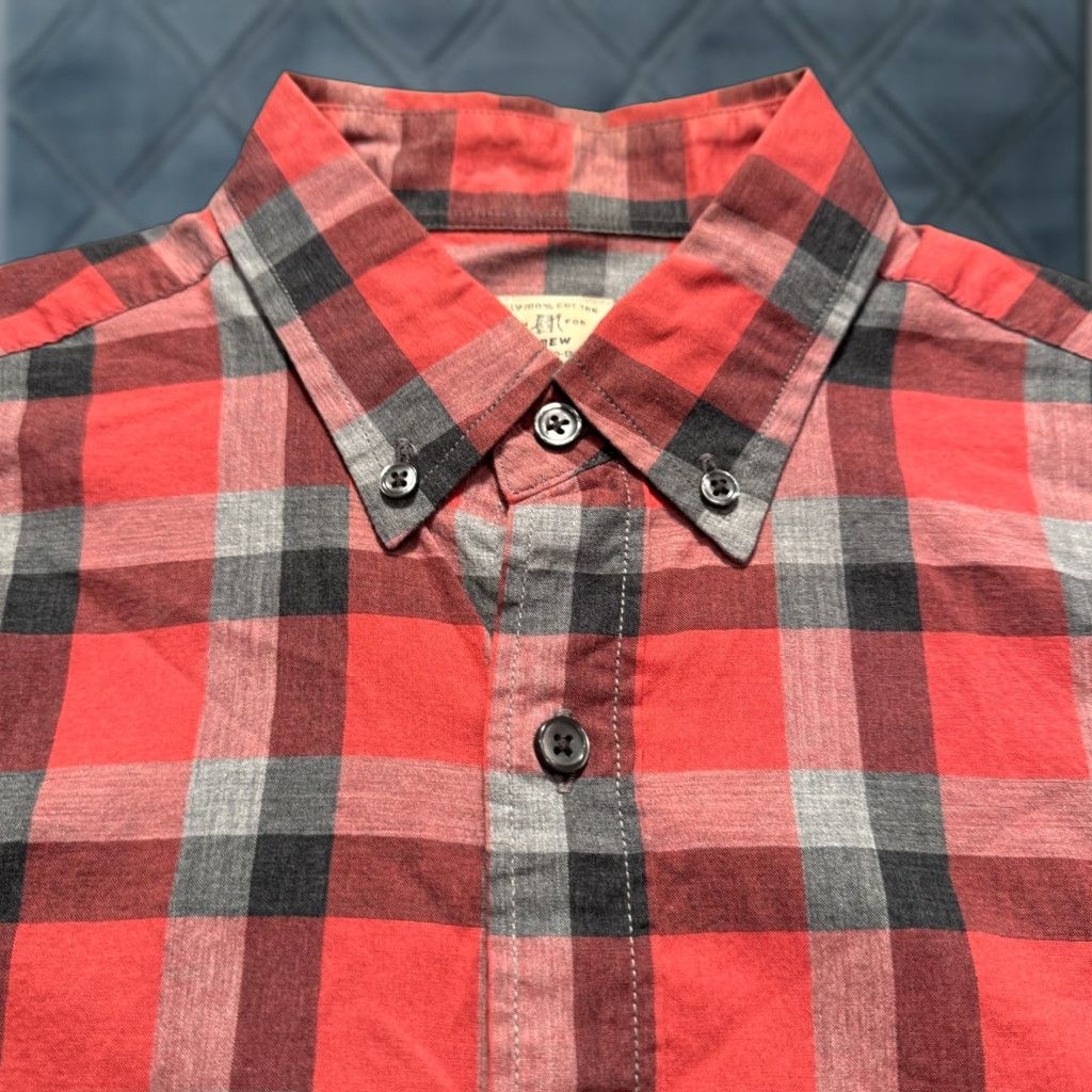 J.Crew J.CREW Shirt Mens XS Red Plaid 100% Cotton 2 Ply Long Sleeve Button Up Casual Size US XS / EU 42 / 0 - 1 Thumbnail