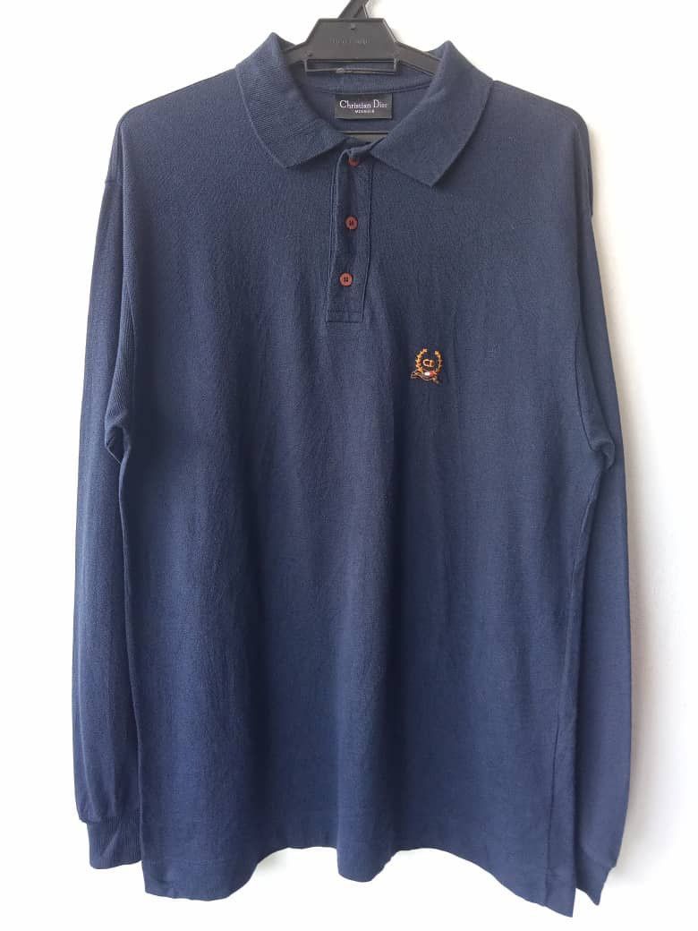 Christian Dior Monsieur Viintage Christian Dior Crown Logo Button Collar T shirt Size US M / EU 48-50 / 2 - 1 Thumbnail
