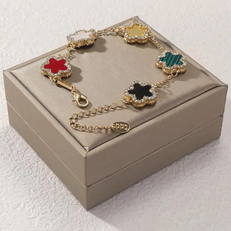 Jewelry × Vintage Cubic Zircon Flower Shape Bracelet Size ONE SIZE - 1 Thumbnail