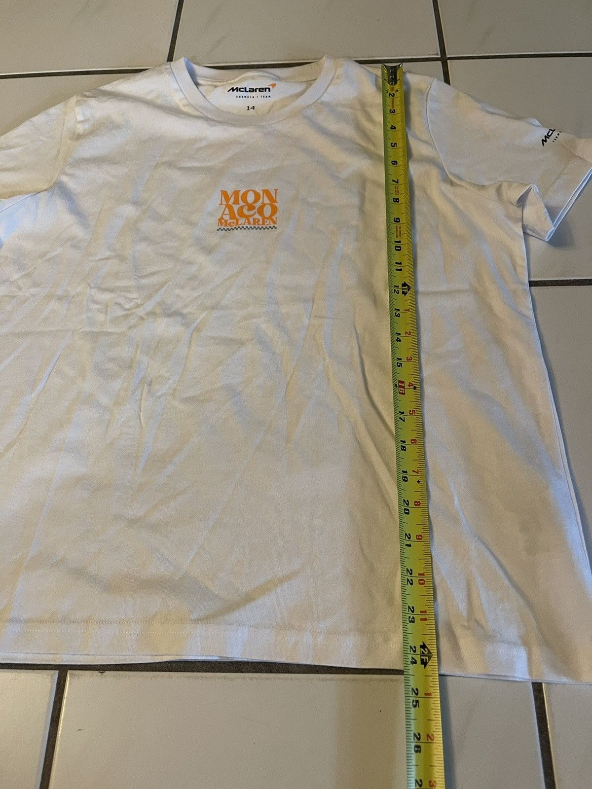Formula 1 McLaren F1 Team Men's Size 14 Monaco T-Shirt Size US M / EU 48-50 / 2 - 4 Thumbnail