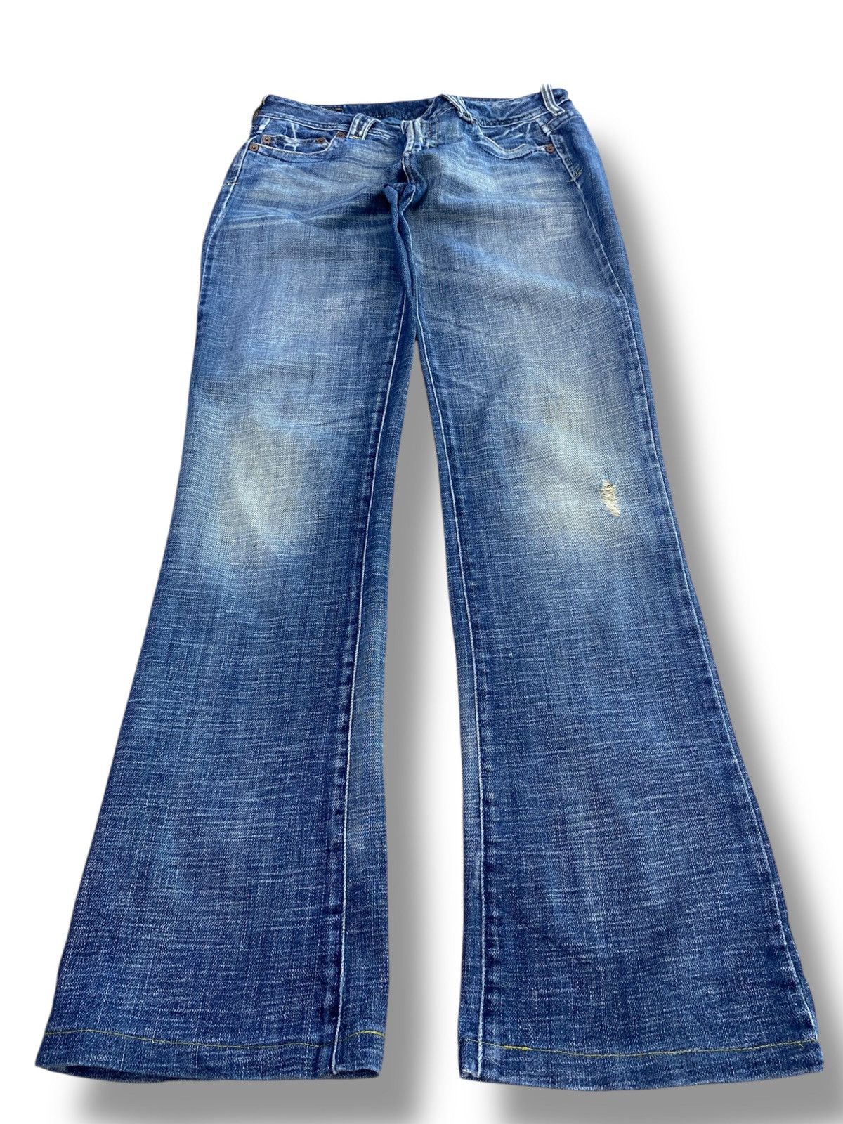 United Colors Of Benetton United Colors Of Beneton Faded Wash Style Flare Jeans Size US 30 / EU 46 - 1 Thumbnail