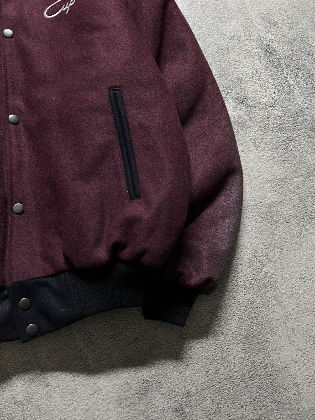 Vintage Y2k Thrashed Porsche Cup Firelli Wool Bomber Jacket 90’s Size US M / EU 48-50 / 2 - 9 Thumbnail
