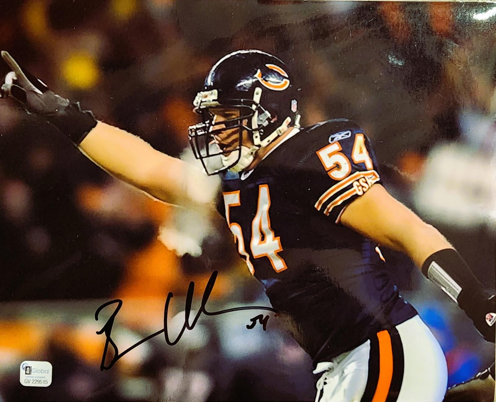 Other Brian Urlacher Chicago Bears autographed/signed 8x10. COA Size ONE SIZE - 1 Thumbnail