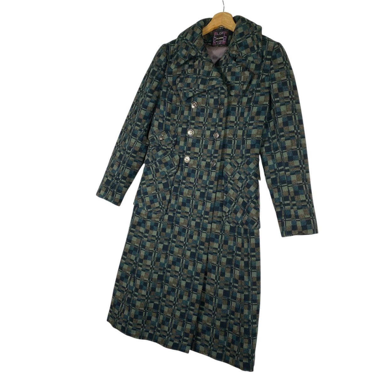 Other Vintage 60s Elgee Of London Wool Long Button Jacket Size M / US 6-8 / IT 42-44 - 2 Thumbnail