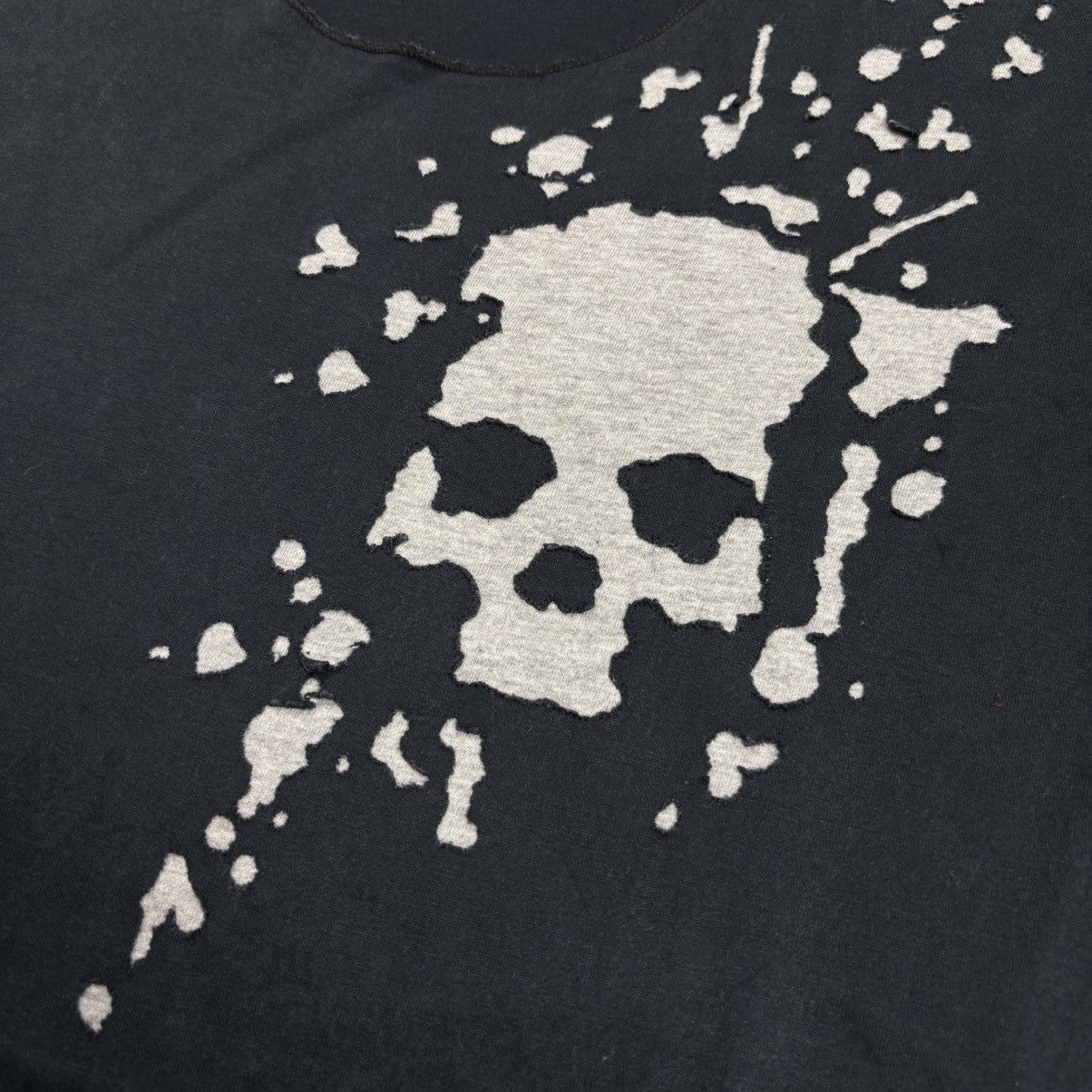 Tornado Mart 2000s Lucien Pellat-Finet - Vkei Style Skull Head V-Neck Tee Size US M / EU 48-50 / 2 - 6 Thumbnail