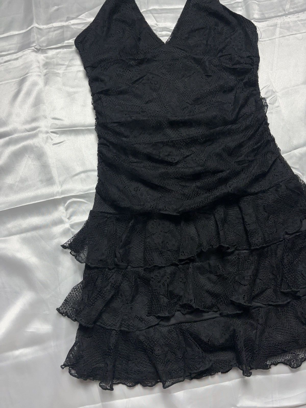 Vintage Super sexy micro mini lace coquette style vintage dress Size S / US 4 / IT 40 - 3 Thumbnail