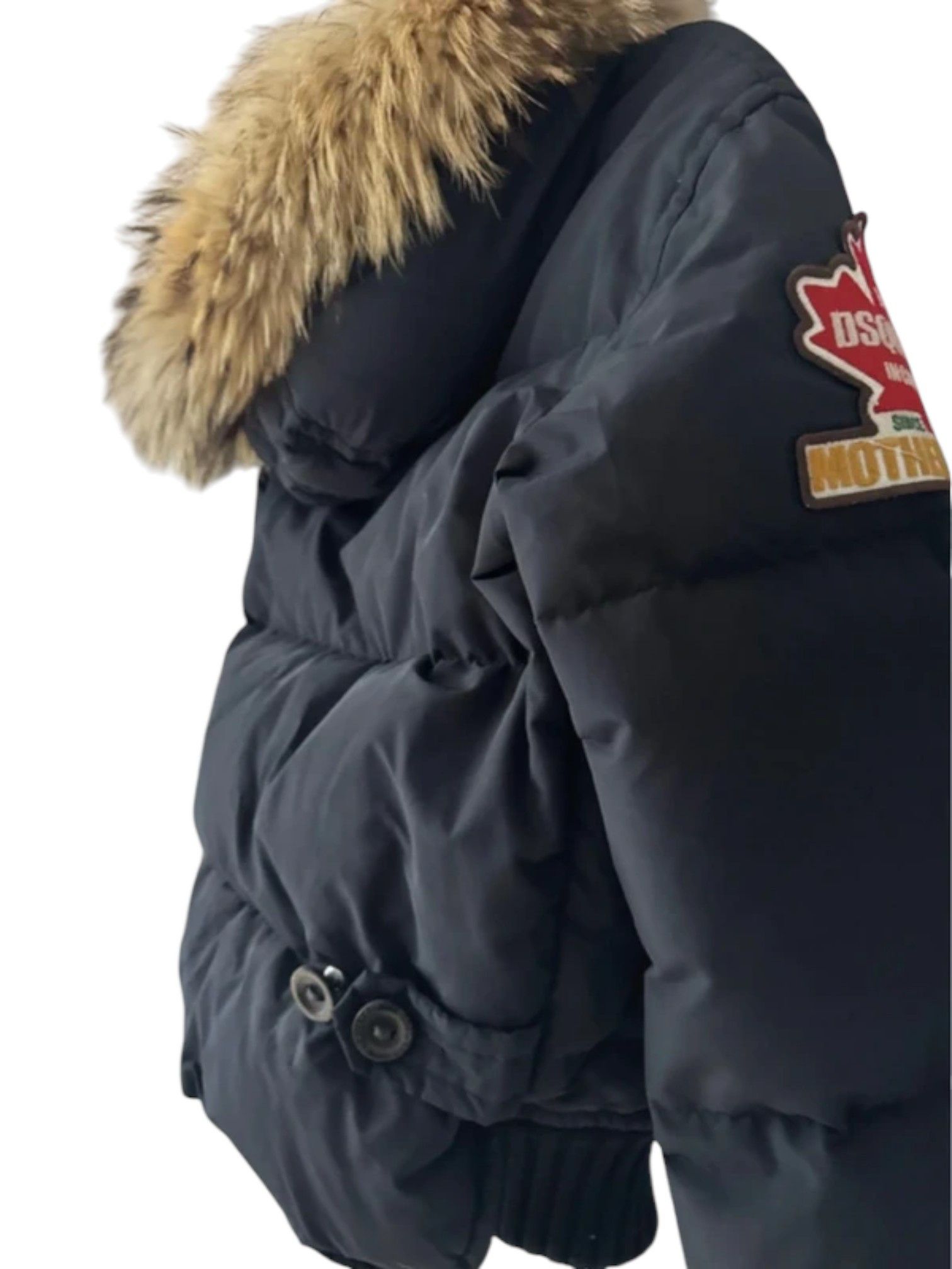 Dsquared2 DSQUARED² “Mother Fluff” Padded Bomber with Fur Trim Size M / US 6-8 / IT 42-44 - 4 Thumbnail